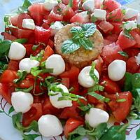 recette SALADE  AUX  COULEURS  DE   L'ITALIE