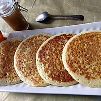 recette Pancakes à la confiture de rhubarbe