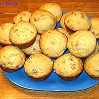 recette Muffins à la rhubarbe