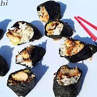 recette Sushi au poulet et avocat