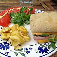 recette Hamburger au jambon