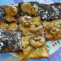 recette DUO  DE  PAIN  PERDU  AUX   FIGUES