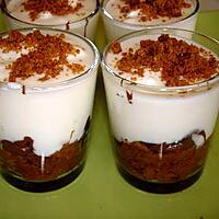 recette verrine de fromage blanc -spéculoos au café