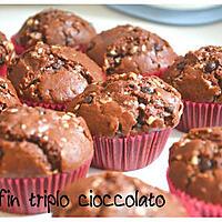 recette Muffin triple chocolat
