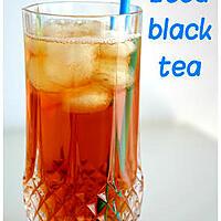 recette Iced black tea (thé glacé à l'américaine)