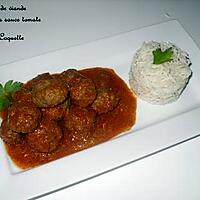 recette Boulette de viande en sauce rouge