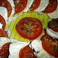 recette Tomates, mozzarella