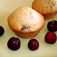 recette Muffins aux cerises fraiches