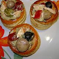 recette vol au vent au saumon frais