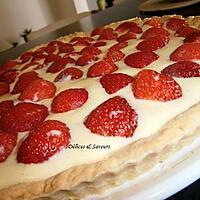 recette Tarte aux fraises et à la crème pâtissière