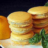 recette Macarons citron basilic