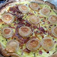 recette tarte au bacon fumé et fromage de chèvre