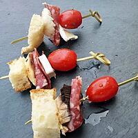 recette Brochettes aperitives campagnarde