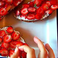 recette Tartine de fraises
