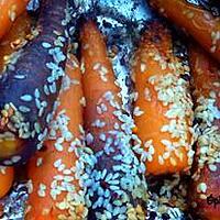 recette Carottes au sésame sur le BBQ