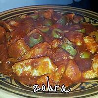 recette emincé de poulet en sauce tomate epicé olive