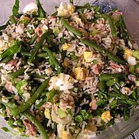 recette Salade de riz au thon
