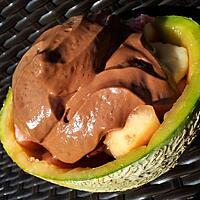 recette Melon fruité et sa chantilly au chocolat