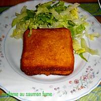 recette Croque madame au saumon fumé