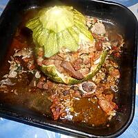 recette Courgette ronde farcie a l agneau