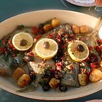 recette St.Pierre roti tomates séchées ,olives noires