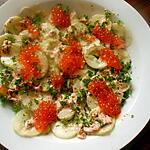 recette concombre aux oeufs de saumon