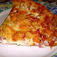 recette Quiche au jambon/bacon et aux 3 fromages