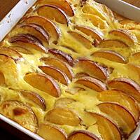 recette "GRATIN DE PECHES"