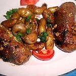 recette Andouillette de troyes rates au thym et a l ail