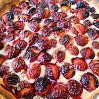 recette Tarte aux prunes crème d'amande