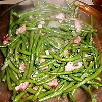 recette Haricots verts au lard