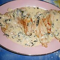 recette Escalope de dinde creme a l ail et basilic