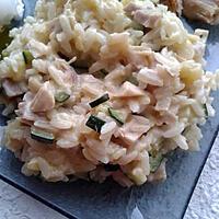 recette RISOTTO POULET/COURGETTES