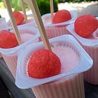 recette Glace de petits suisse aux fraise Tagada ®