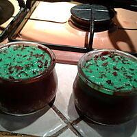 recette Petits pots de creme au chocolat a la menthe