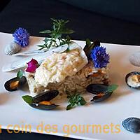 recette Filet de turbo-sauce au beurre-blanc- Risotto aux moules