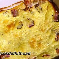 recette gratin de rhubarbe