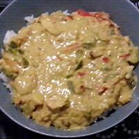 recette poulet au curry avec légumes