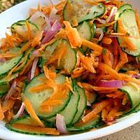 recette Salade de concombre et carotte