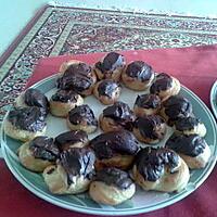 recette choux a la creme patissiere et son glacage au chocolat