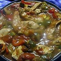 recette lamelles de dinde aux légumes du soleil.
