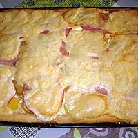 recette Pizza P de terre- bacon  et  fromage à raclette