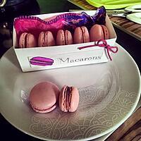 recette Mes macarons framboise