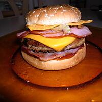 recette burger american bacon