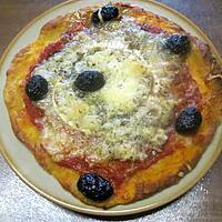recette Petites pizzas au chorizo et fromage de chèvre.