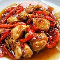 recette Poulet piments et miel