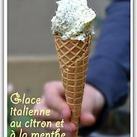 recette Glace italienne au citron et à la menthe