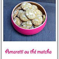 recette Amaretti au thé matcha