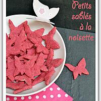 recette Petits sablés à la noisette