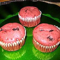 recette Muffins red velvet au coeur chocolaté
